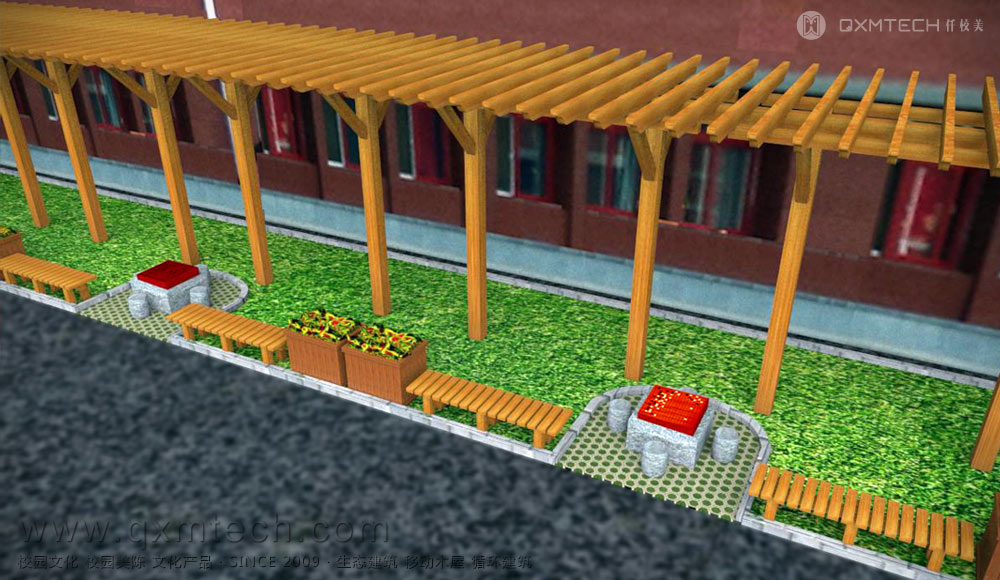 学校读书廊设计